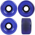 Longboard Wheels 70mm x 42mm 82A Stone Ground Clear Purple 4-Pack