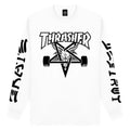 Thrasher Longsleeve Shirt Goat Destroy White