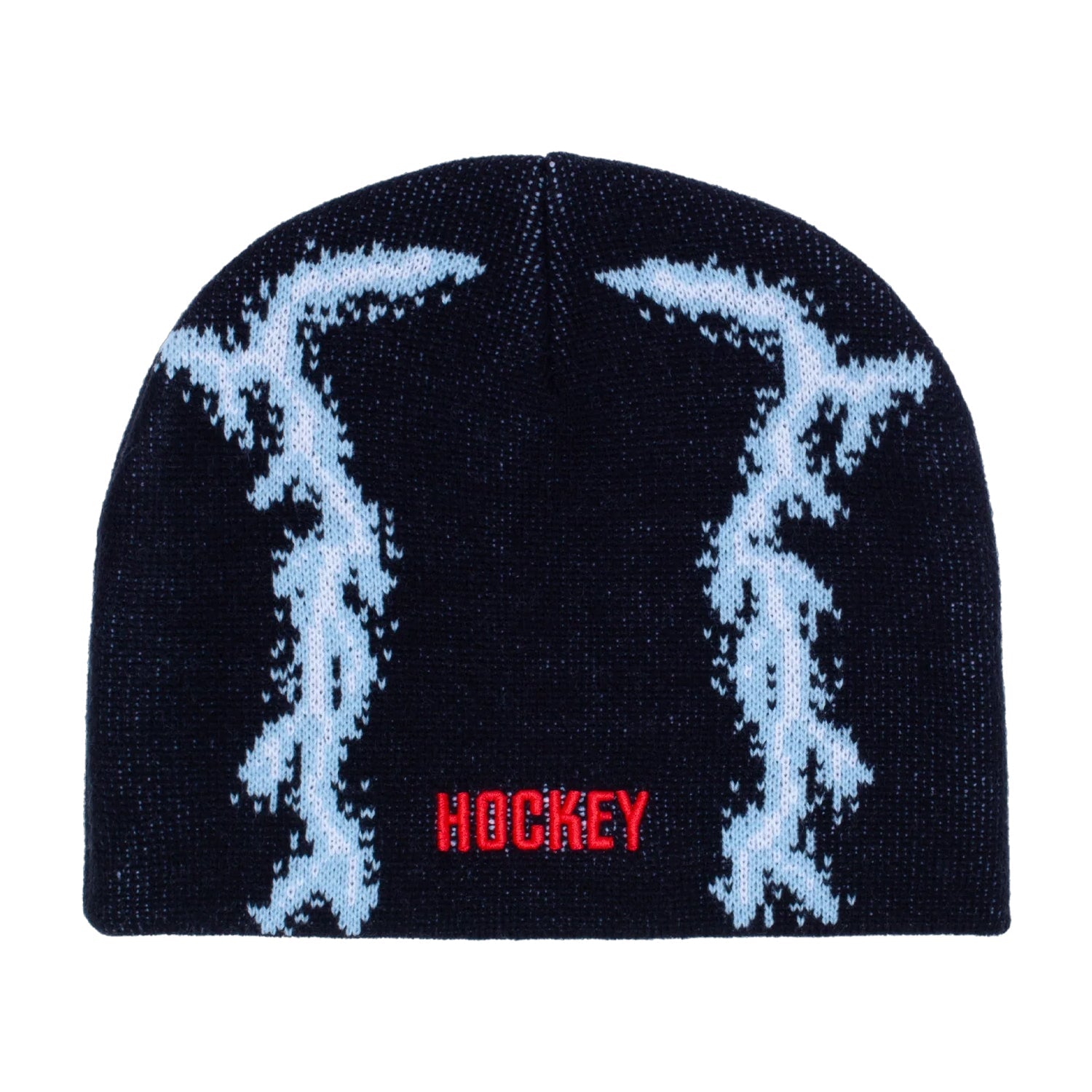 Hockey Beanie Lightning Skully Black