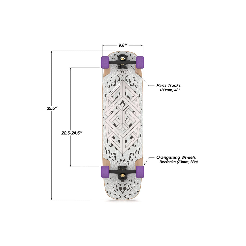 Loaded Longboard Complete Tesseract II Snubnose 9.8" x 35.5" (Limited Edition)