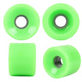 Longboard Wheels 65mm x 51mm 80A Neon Green 4-Pack