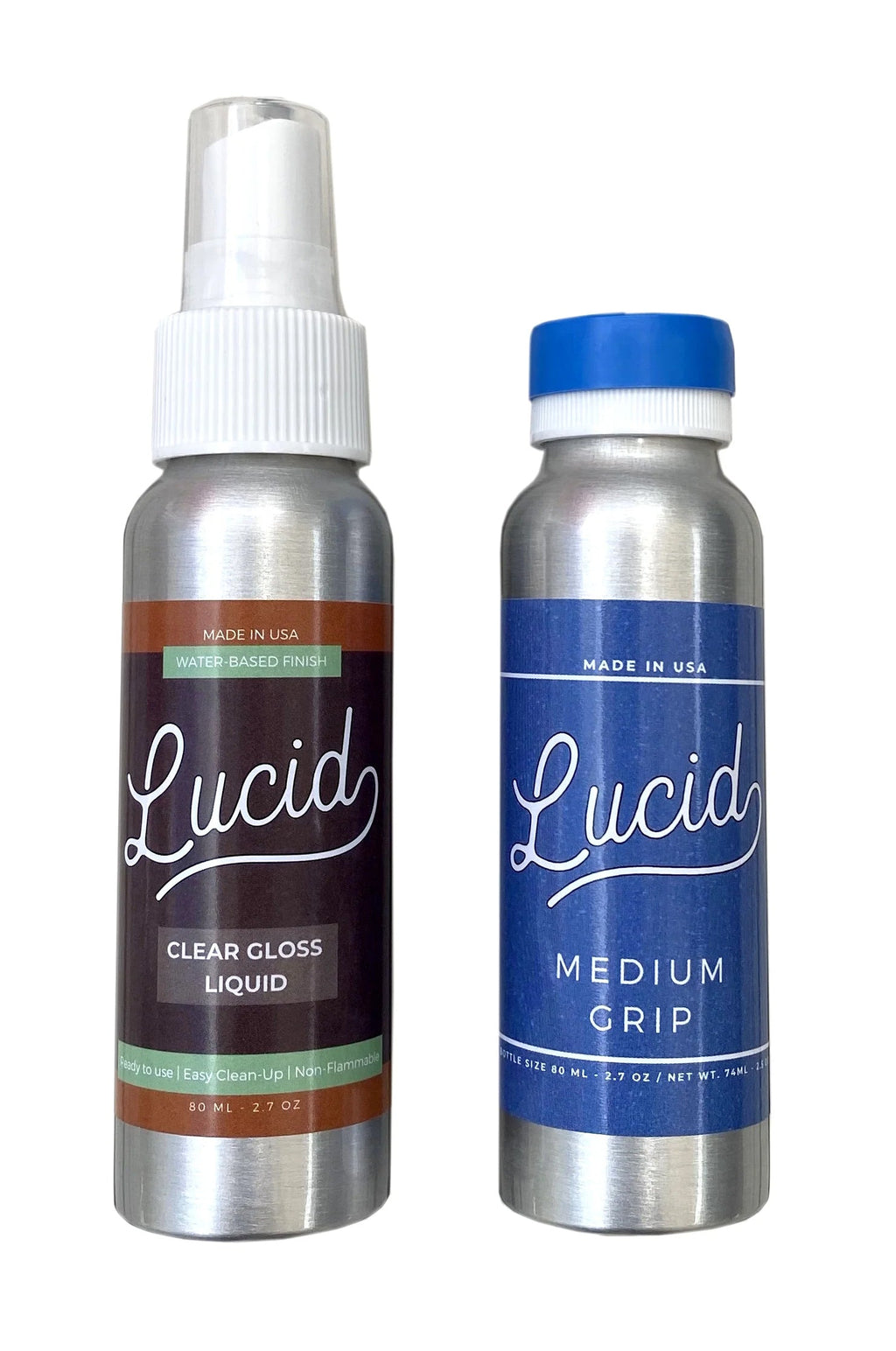 Lucid Grip - Clear and Glow Spray on Griptape Kit for Longboard, Skateboard - Choose Grit