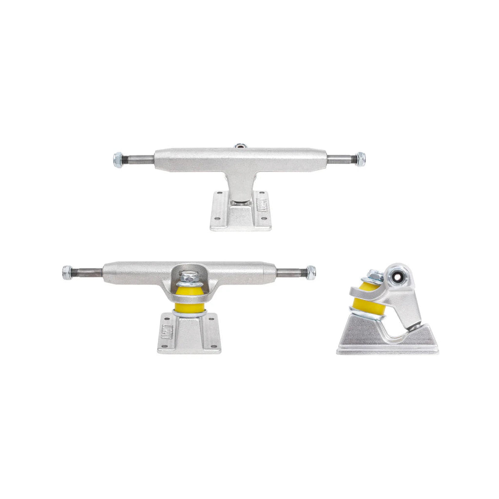 Lurpiv Skateboard Trucks Hollow Polished Silver 145 (8.3") Set of 2