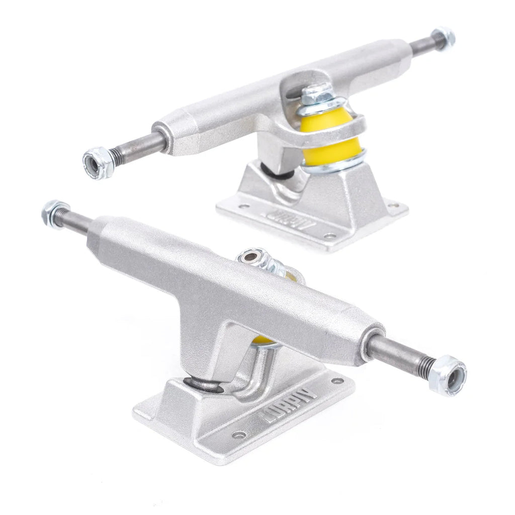 Lurpiv Skateboard Trucks Hollow Polished Silver 145 (8.3") Set of 2