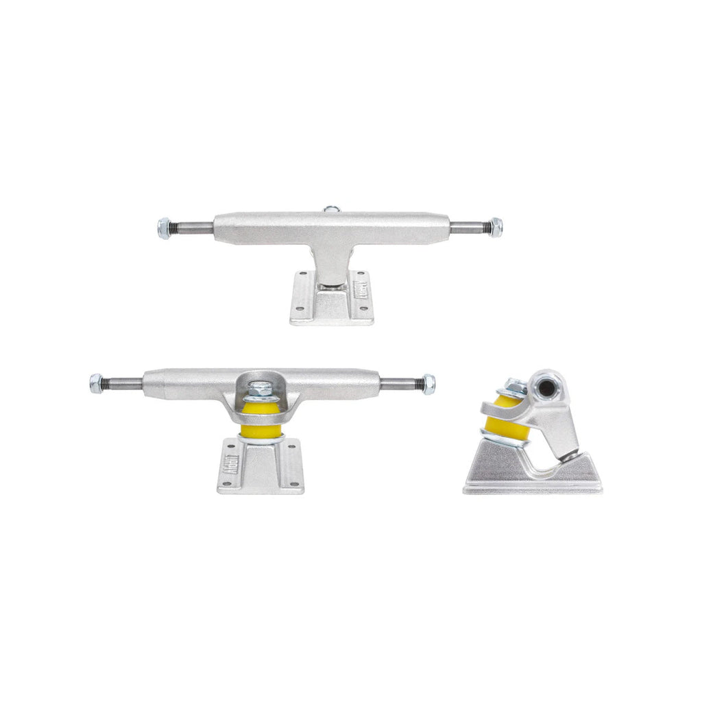 Lurpiv Skateboard Trucks Standard Polished Silver 140 (8.1") Set of 2
