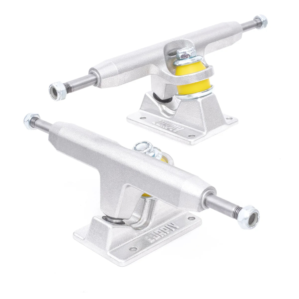Lurpiv Skateboard Trucks Standard Polished Silver 145 (8.3") Set of 2