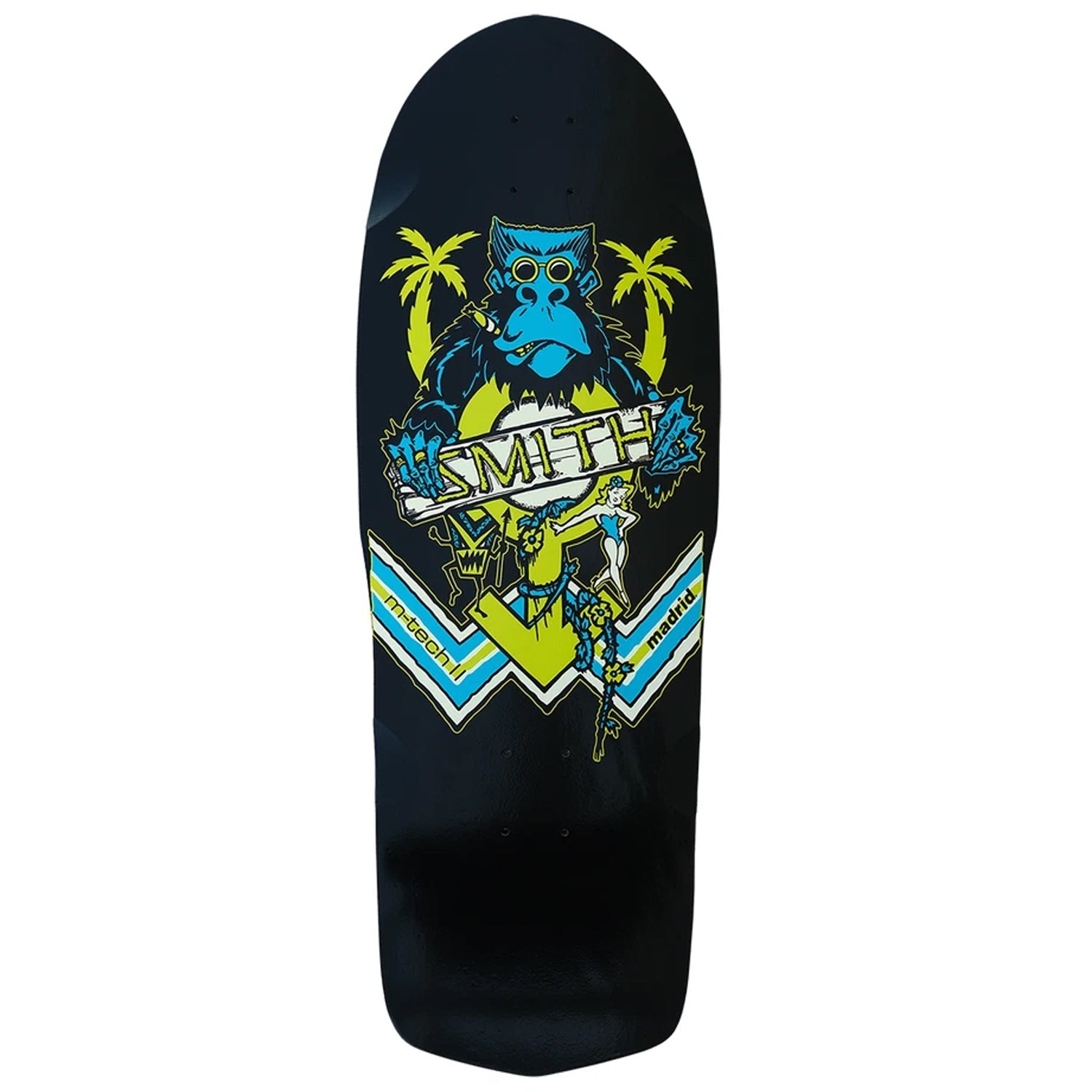 Madrid Skateboard Complete Mike Smith Ape Reissue Black 10" x 30.75"