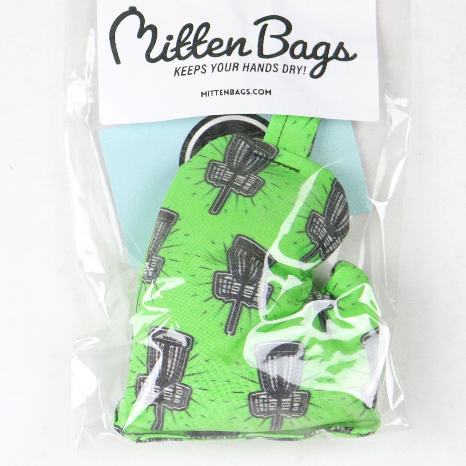 Mitten Bags Disc Golf Clay Grip Sack - Moisture Absorbing Bag - Choose Unique Design
