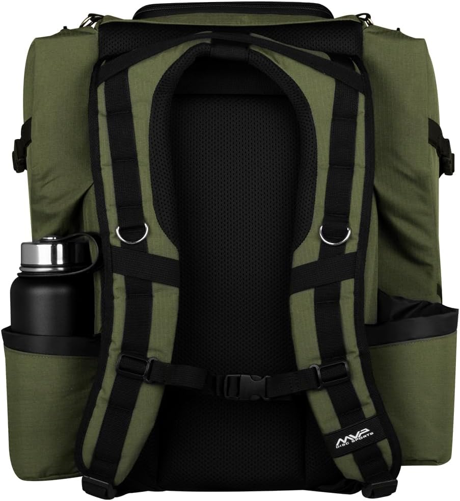 MVP Discs Disc Golf Backpack Bag - Voyager Lite Backpack - Holds 20-22 Discs