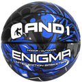 AND1 Enigma Indoor/OutdoorYouth Premium RubberStreetball, Blue and Black, 27.5