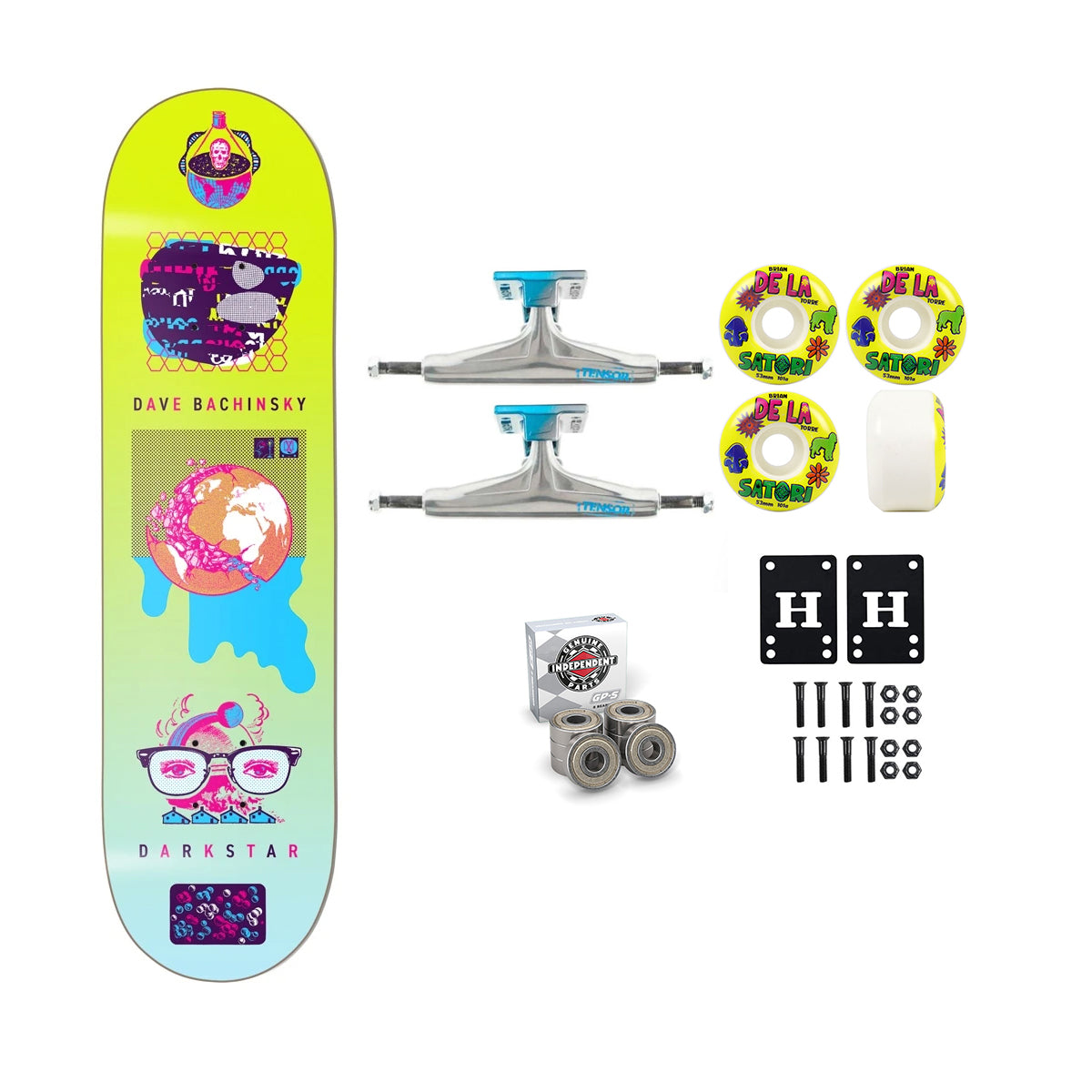 Darkstar Skateboard Premium Complete Bachinsky New Abnormal 8.25" w/ Tensor Satori Upgrade
