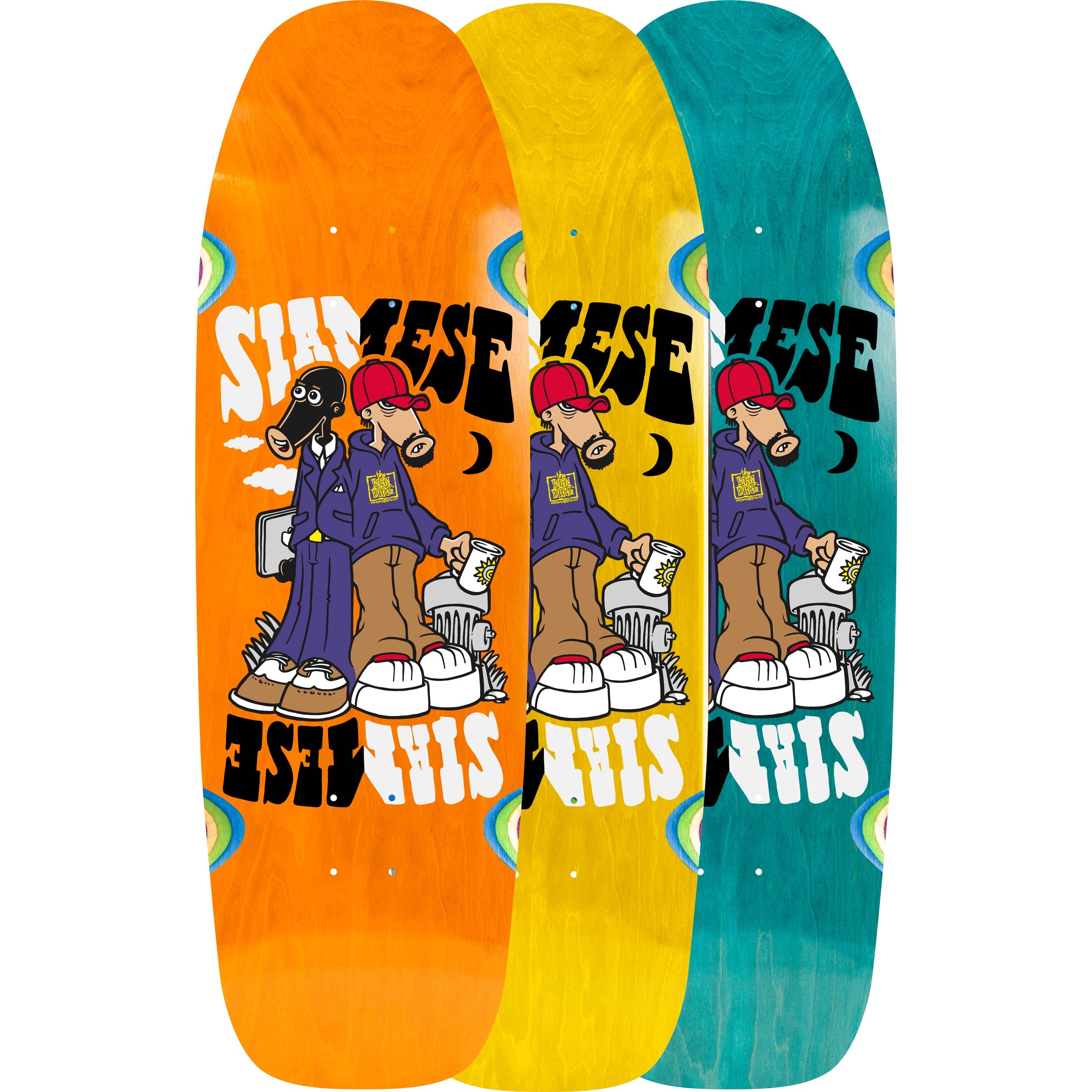 New Deal Skateboard Complete Siamese OG Shape (Assorted) 9.62" x 31"