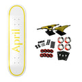 April Skateboard Complete OG Logo Twin Yellow/White 8.5" x 32.25"
