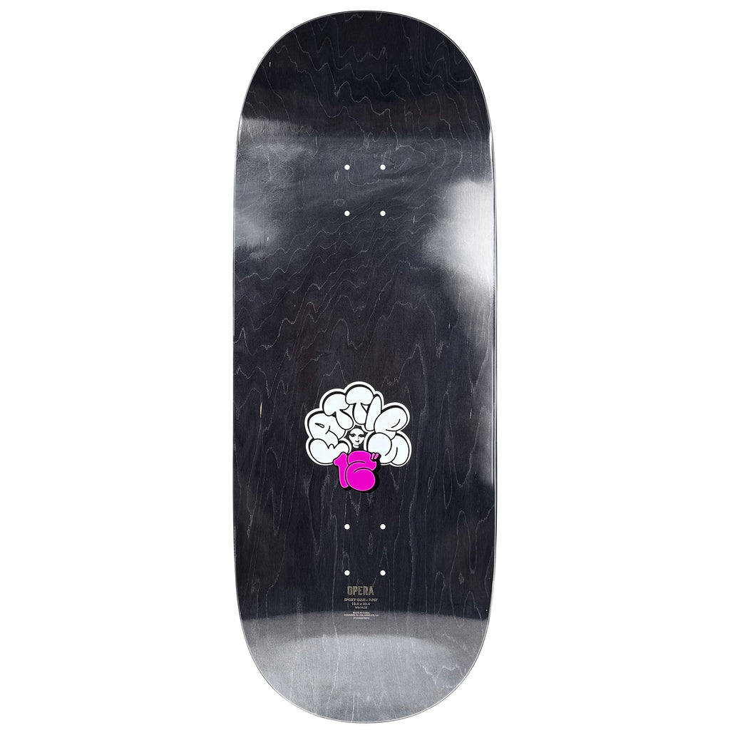 Opera Skateboard Complete Fatties Torn Spike Brown/Yellow 12" x 32.4"