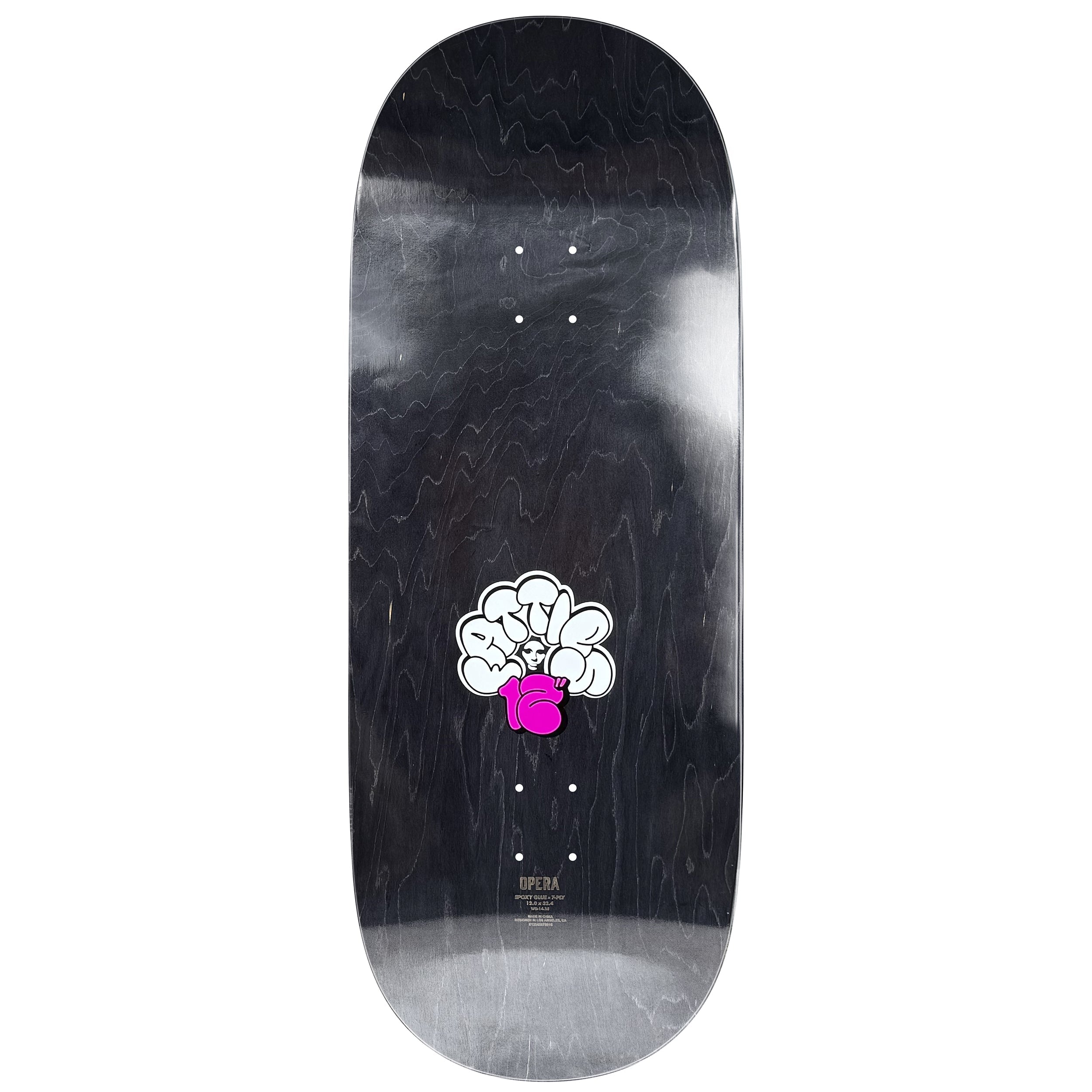 Opera Skateboard Complete Fatties Torn Spike Brown/Yellow 12" x 32.4"