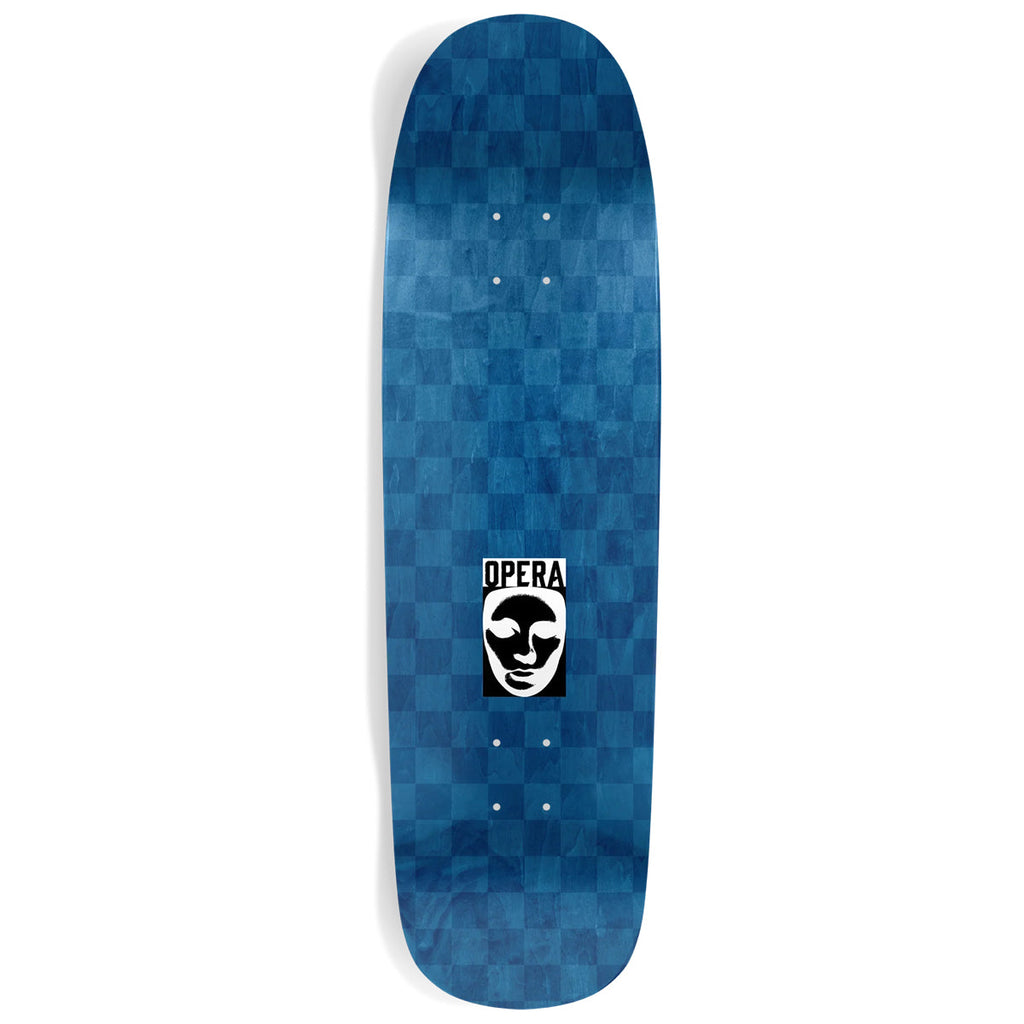 Opera Skateboard Complete Marked Blue/Grey/Black 9.125" x 32.6"