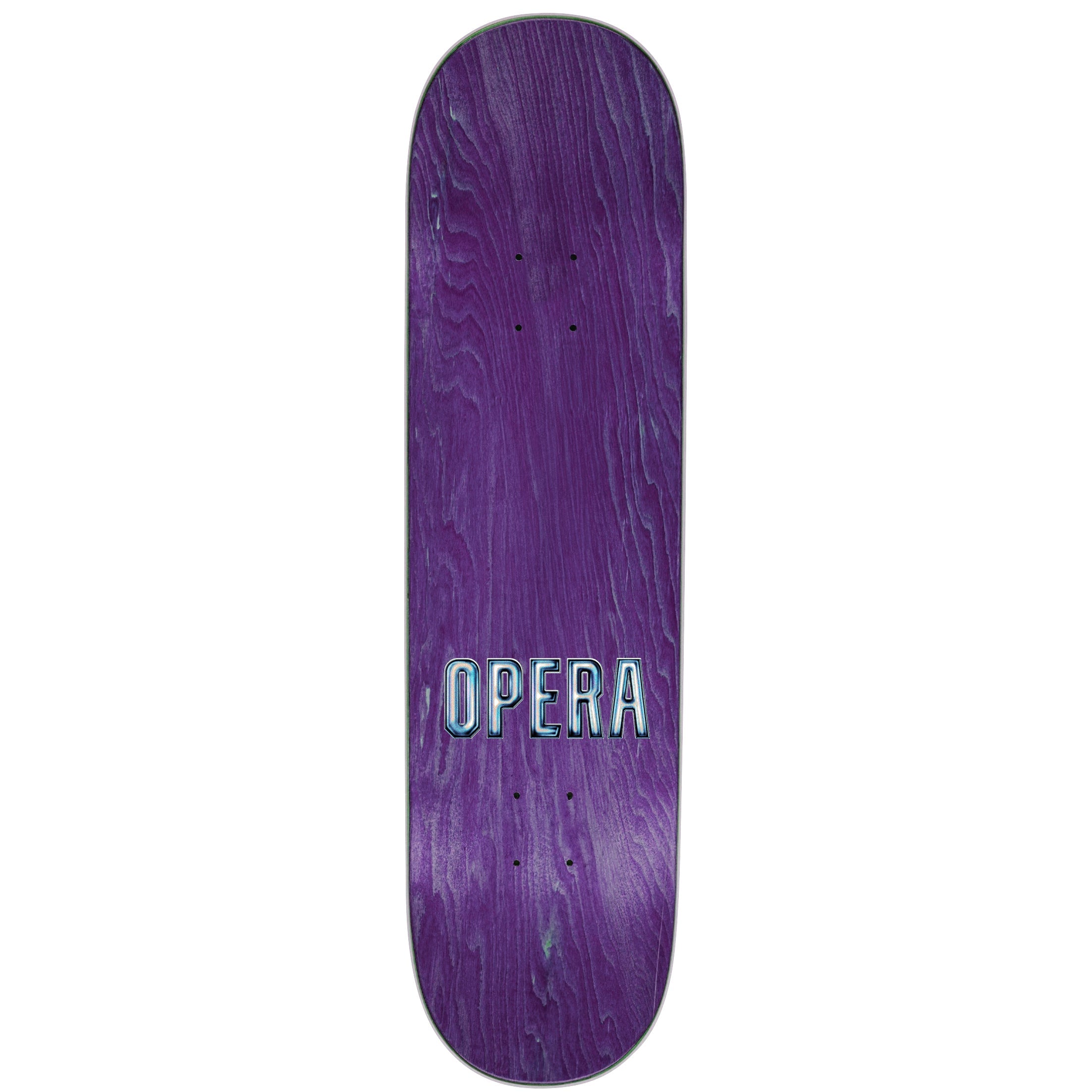 Opera Skateboard Complete Trey Wood Lightning Silver Foil 8.75" x 31.95"