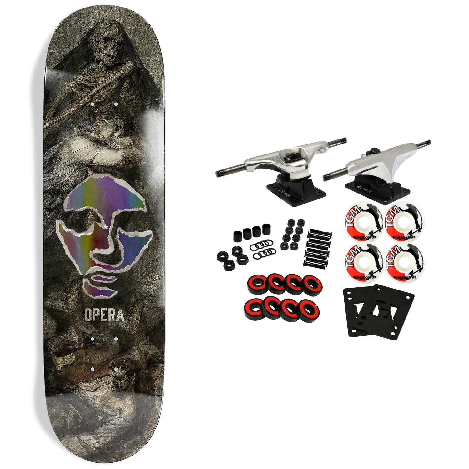 Opera Skateboard Complete Douglas Ripped 8.5" x 32.325"