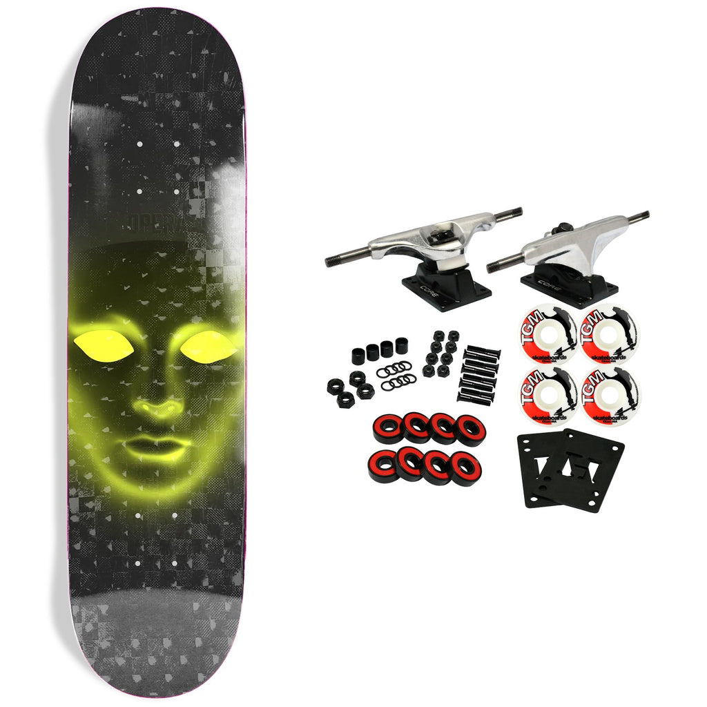 Opera Skateboard Complete Face Black 8.0" x 31.6"