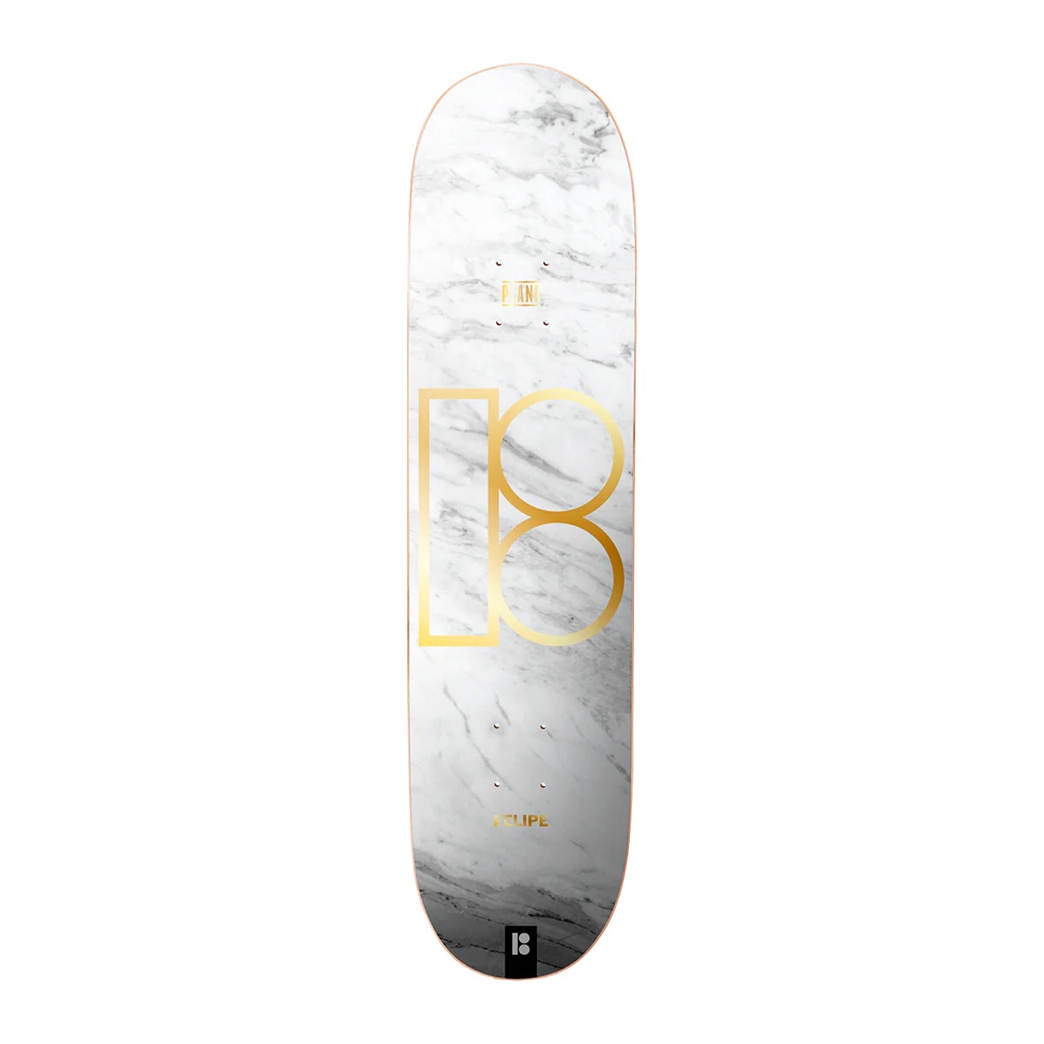 Plan B Skateboard Complete Gustavo White Marble Twin 8.0" x 31.5"