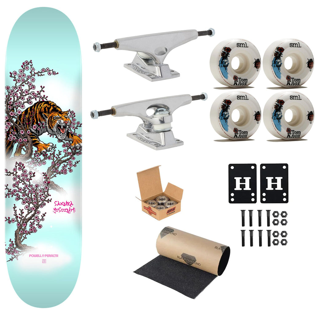Powell Peralta Premium Skateboard Yosozumi Tiger 8.25" Krux Trucks, SML Wheels, Independent Bearings