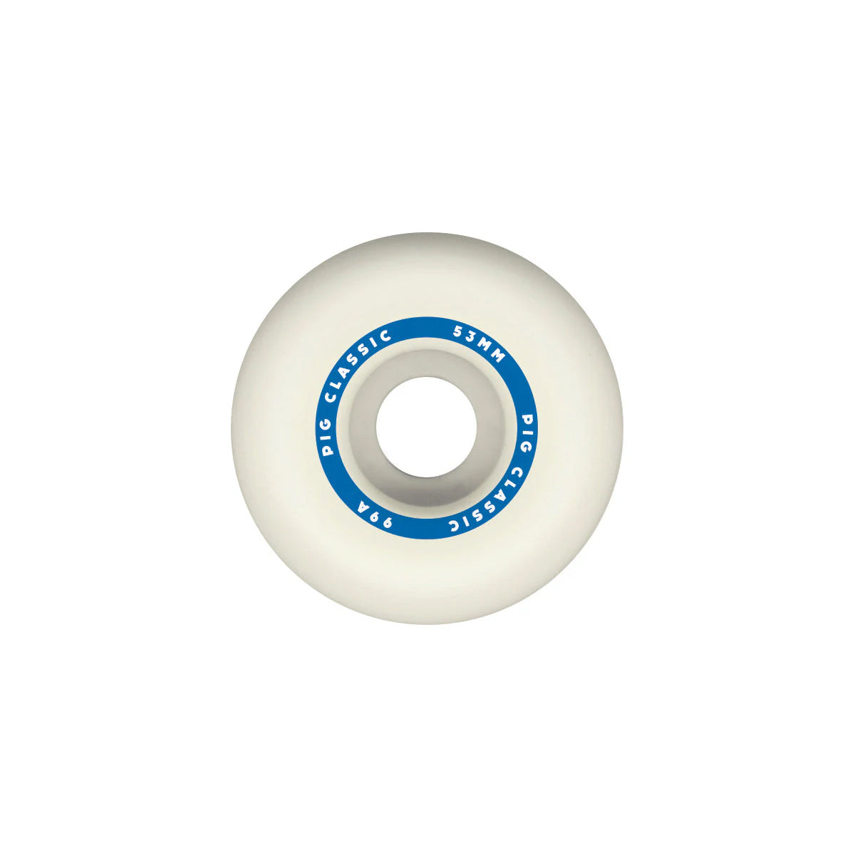 Pig Skateboard Wheels 53mm Classic 99A White