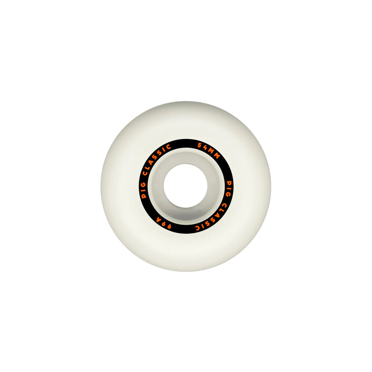 Pig Skateboard Wheels 54mm Classic 99A White