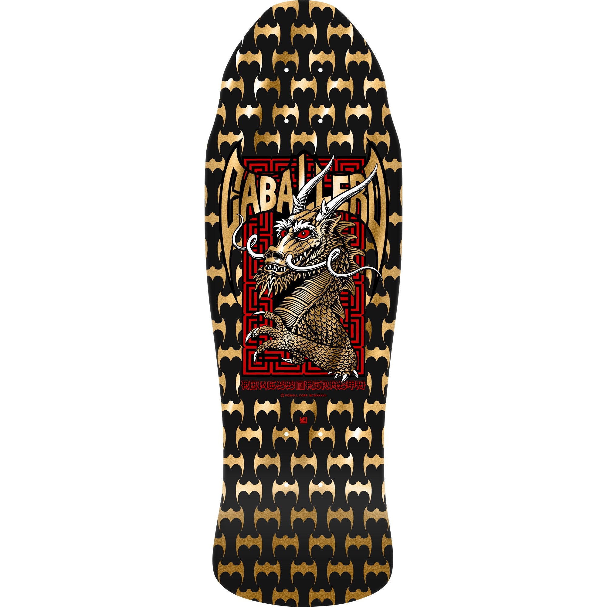Powell Peralta Skateboard Caballero Street Black/Gold Foil / Independent/ Rat Bones Black