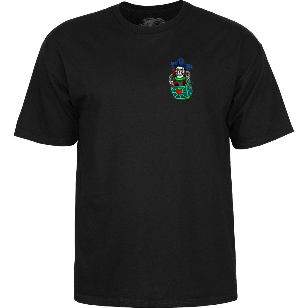 Powell Peralta Skateboard Shirt Chris Hiett Skull Black