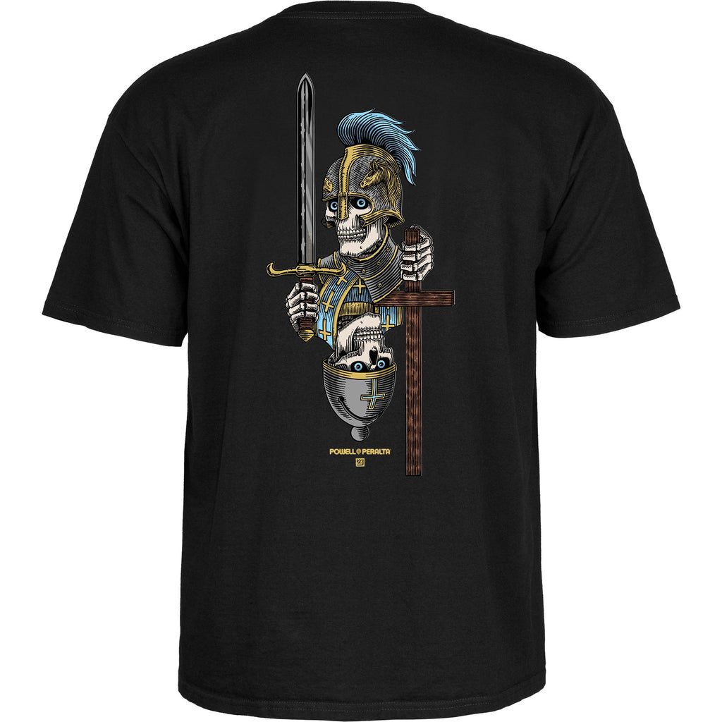 Powell Peralta Skateboard Shirt Dan Corrigan Chess Skulls Black