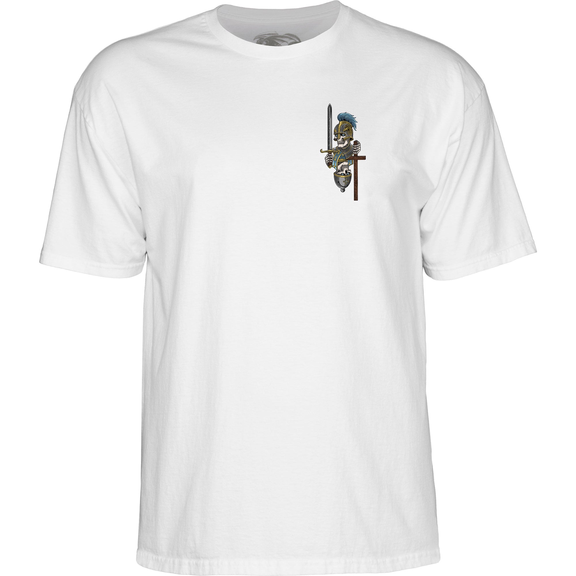 Powell Peralta Skateboard Shirt Dan Corrigan Chess Skulls White