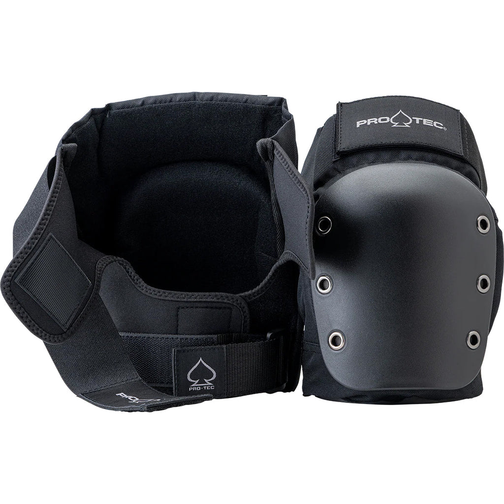 Pro Tec Skateboard Street Open Back Knee Pads - Choose Size/Color