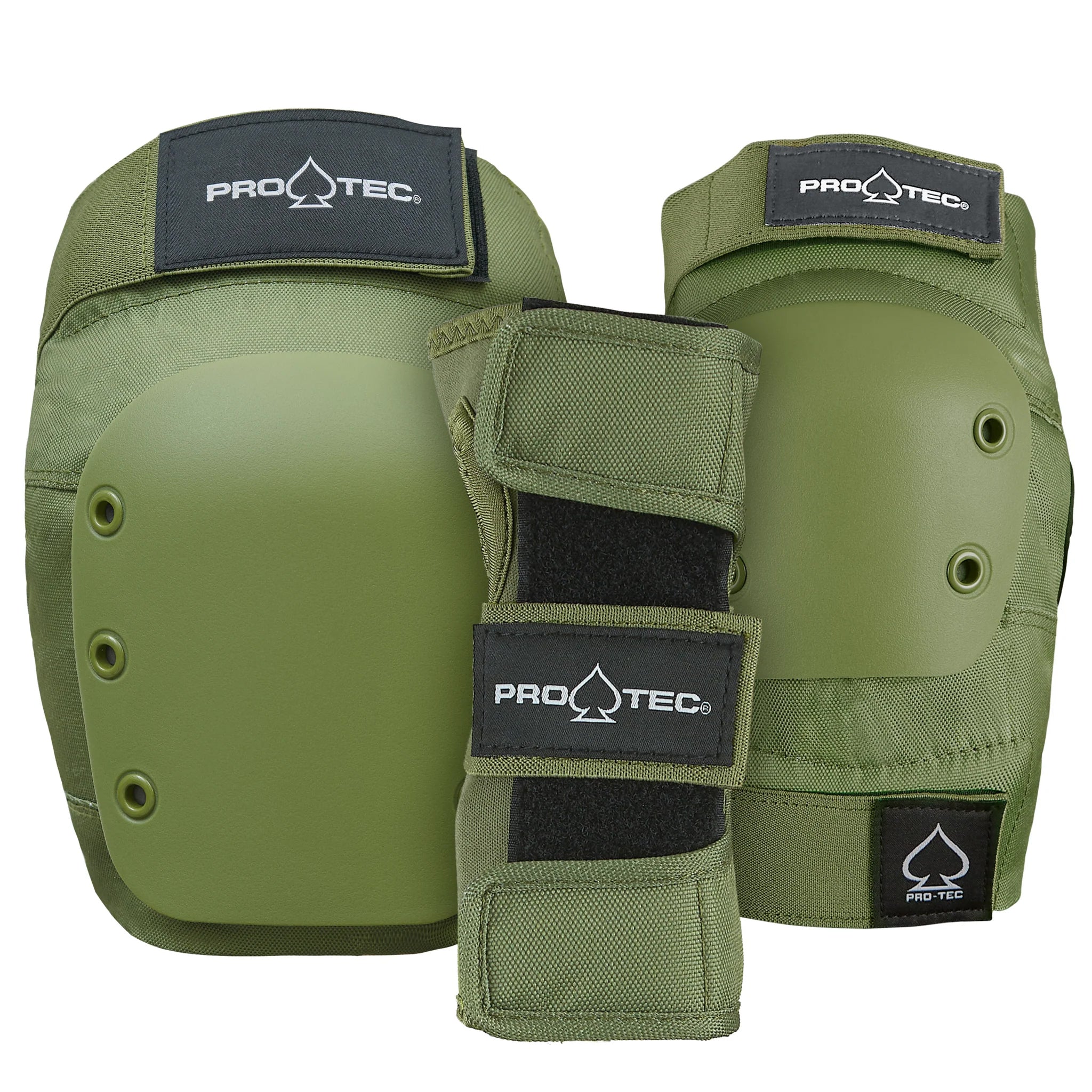 Pro Tec Skateboard Pads 3-Pack Street Pad Set Junior - Choose Size and Color