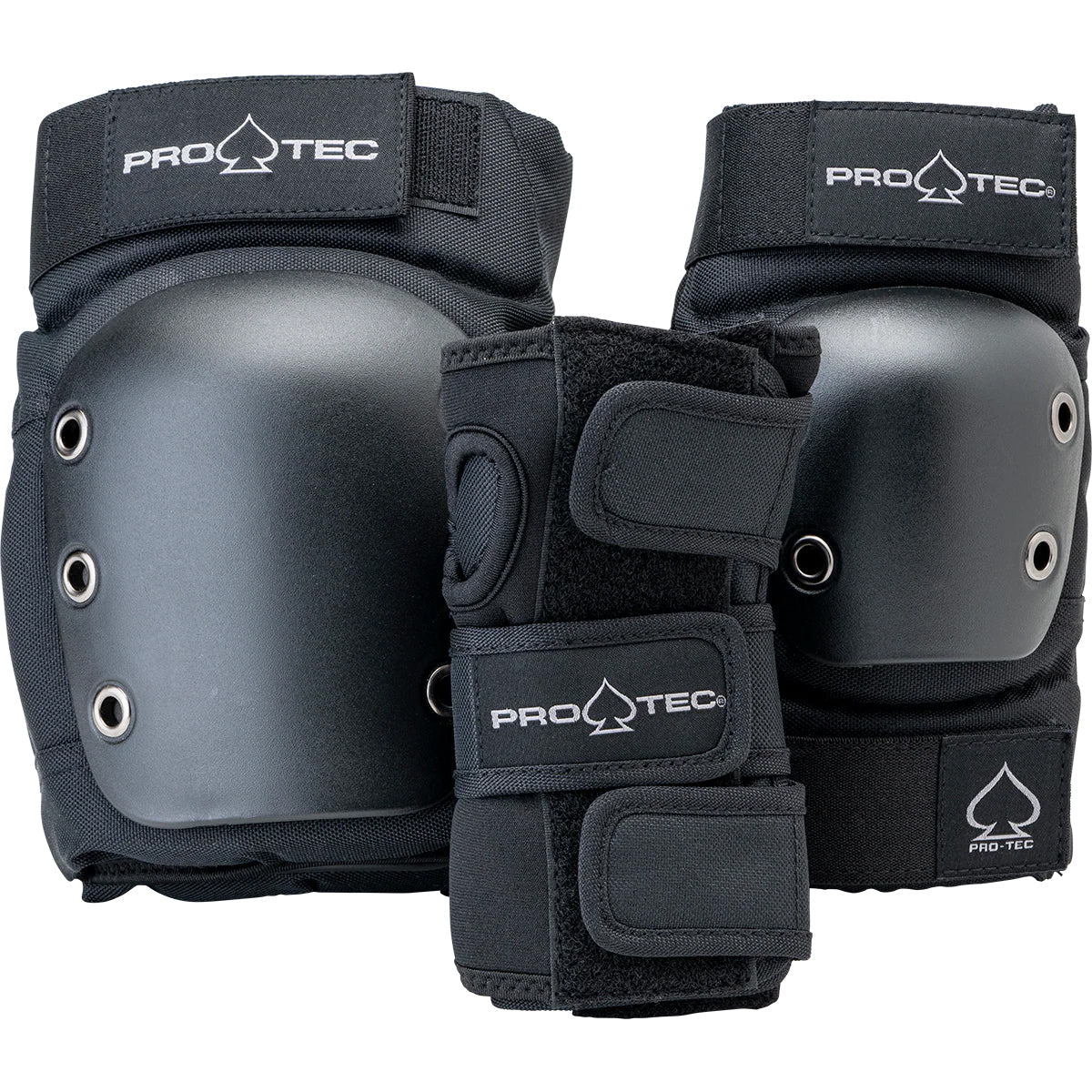 Pro Tec Skateboard Pads 3-Pack Street Pad Set Adult - Choose Size and Color