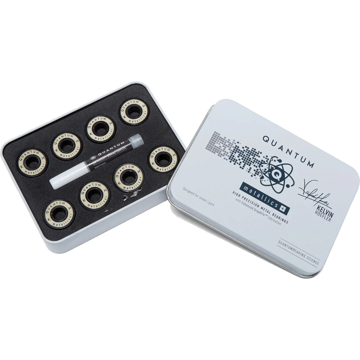 Quantum Bearing Science Skateboard Bearings Kelvin Hoefler Signature Metallic Plus Kit