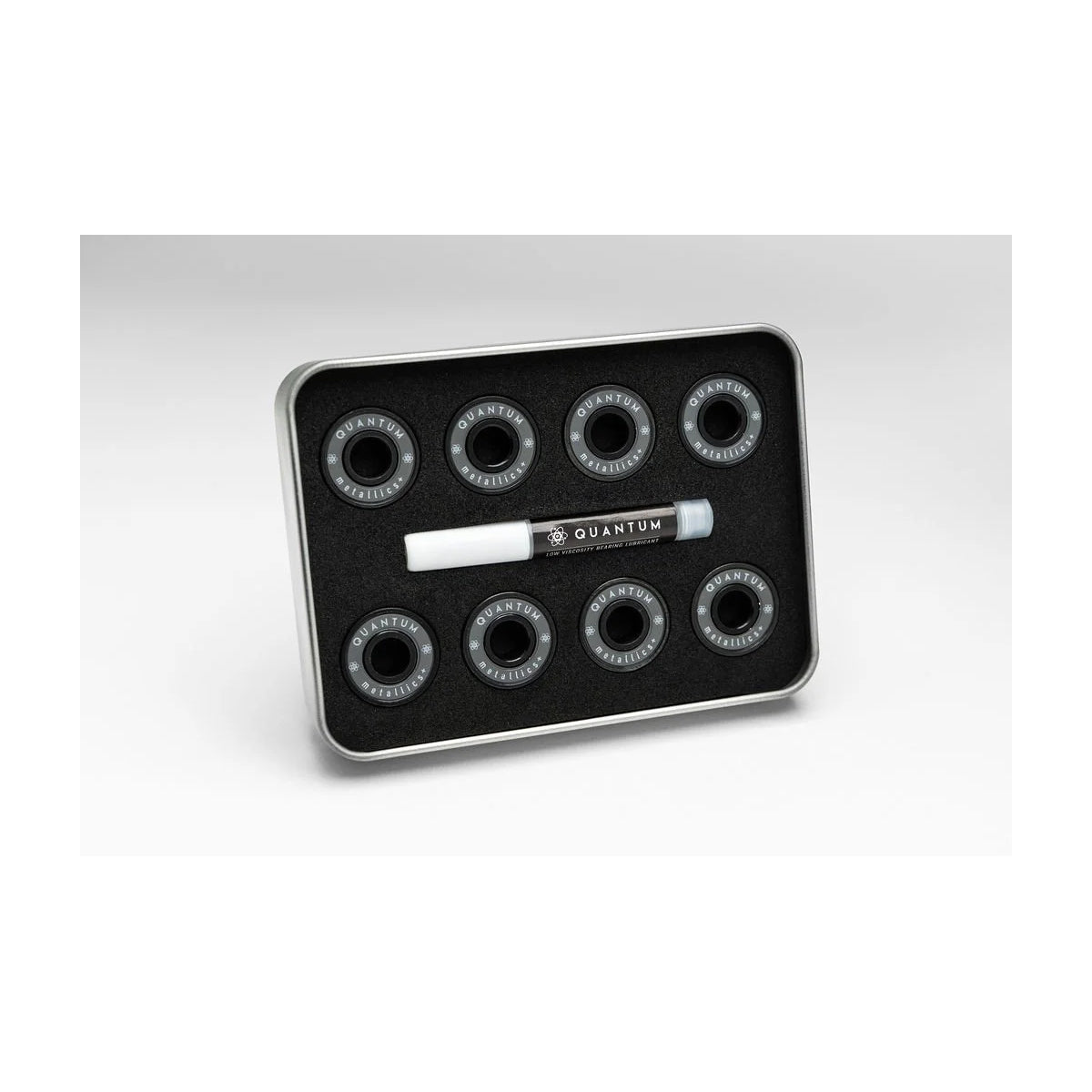 Quantum Bearing Science Skateboard Bearings Metallic Plus Kit