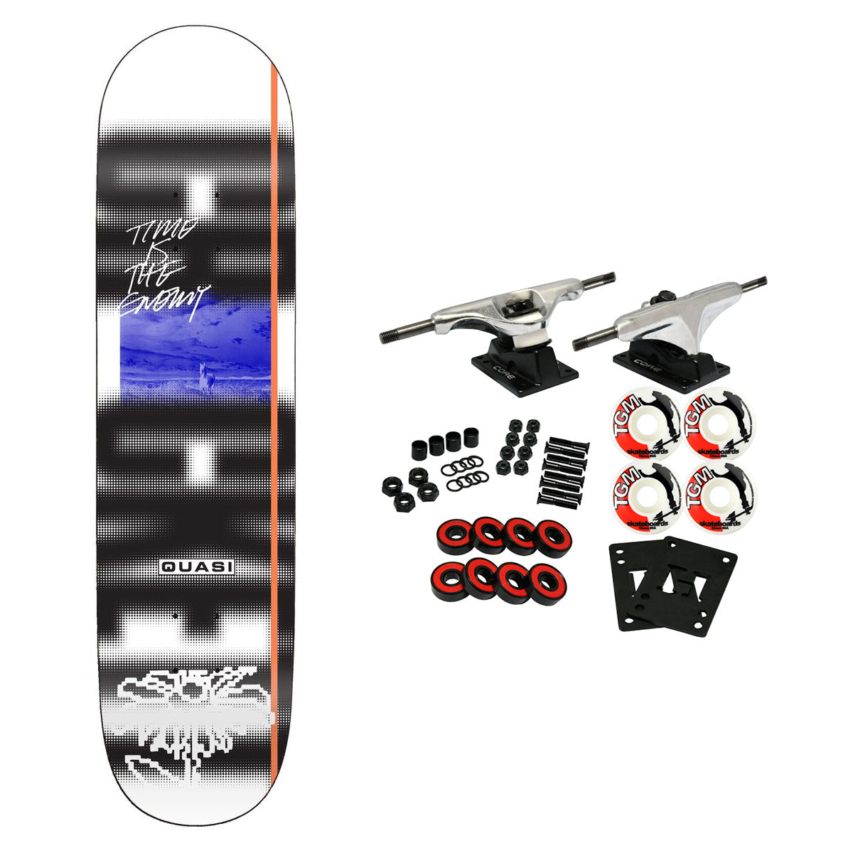 Quasi Skateboard Complete Gilbert Crockett Time Is 8.5" x 32.25"