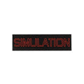 Quasi Skateboards Sticker Simulation Black/Red 6.25" x 1.75"