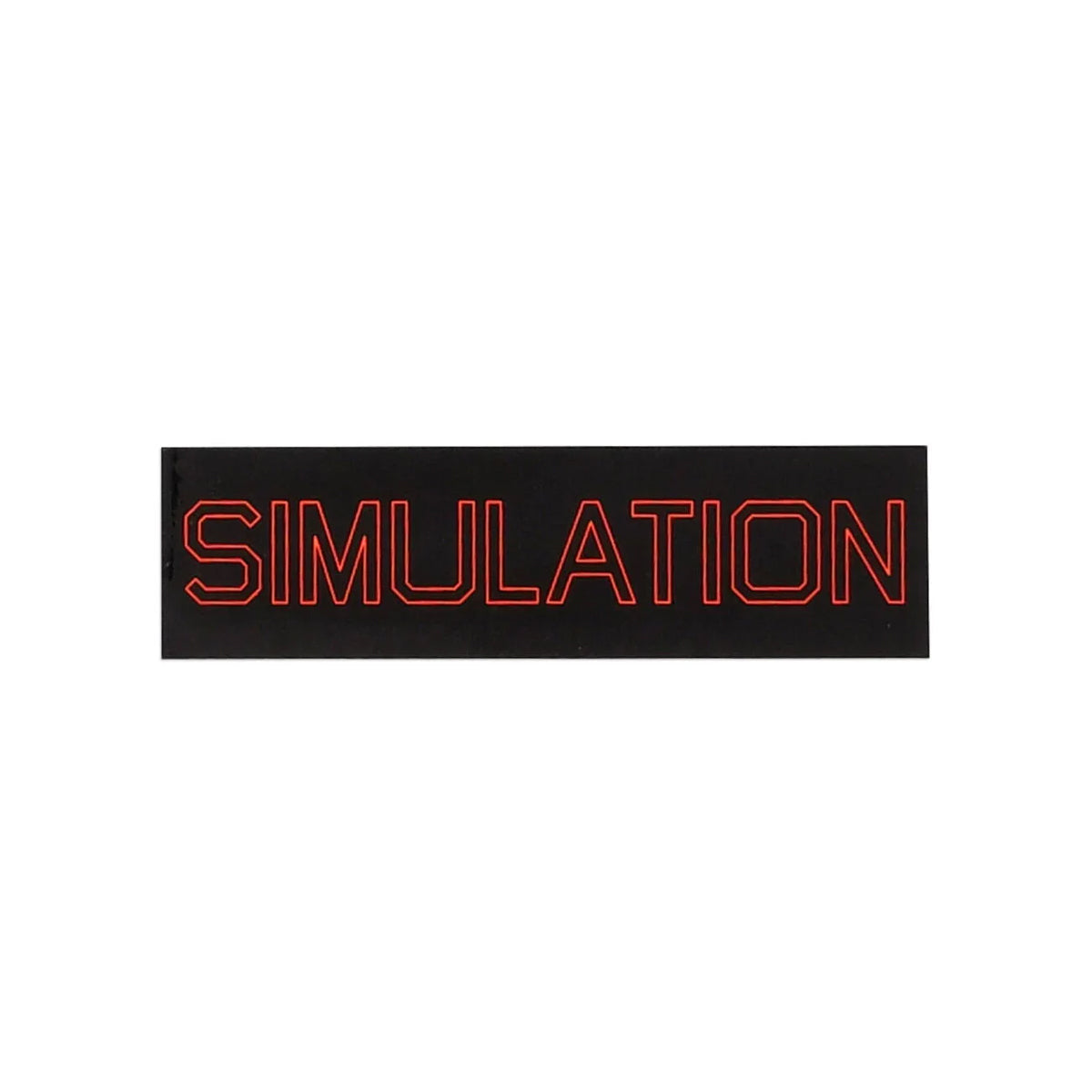 Quasi Skateboards Sticker Simulation Black/Red 6.25" x 1.75"