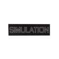 Quasi Skateboards Sticker Simulation Black/White 6.25" x 1.75"