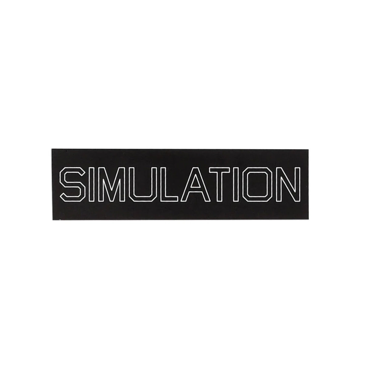 Quasi Skateboards Sticker Simulation Black/White 6.25" x 1.75"