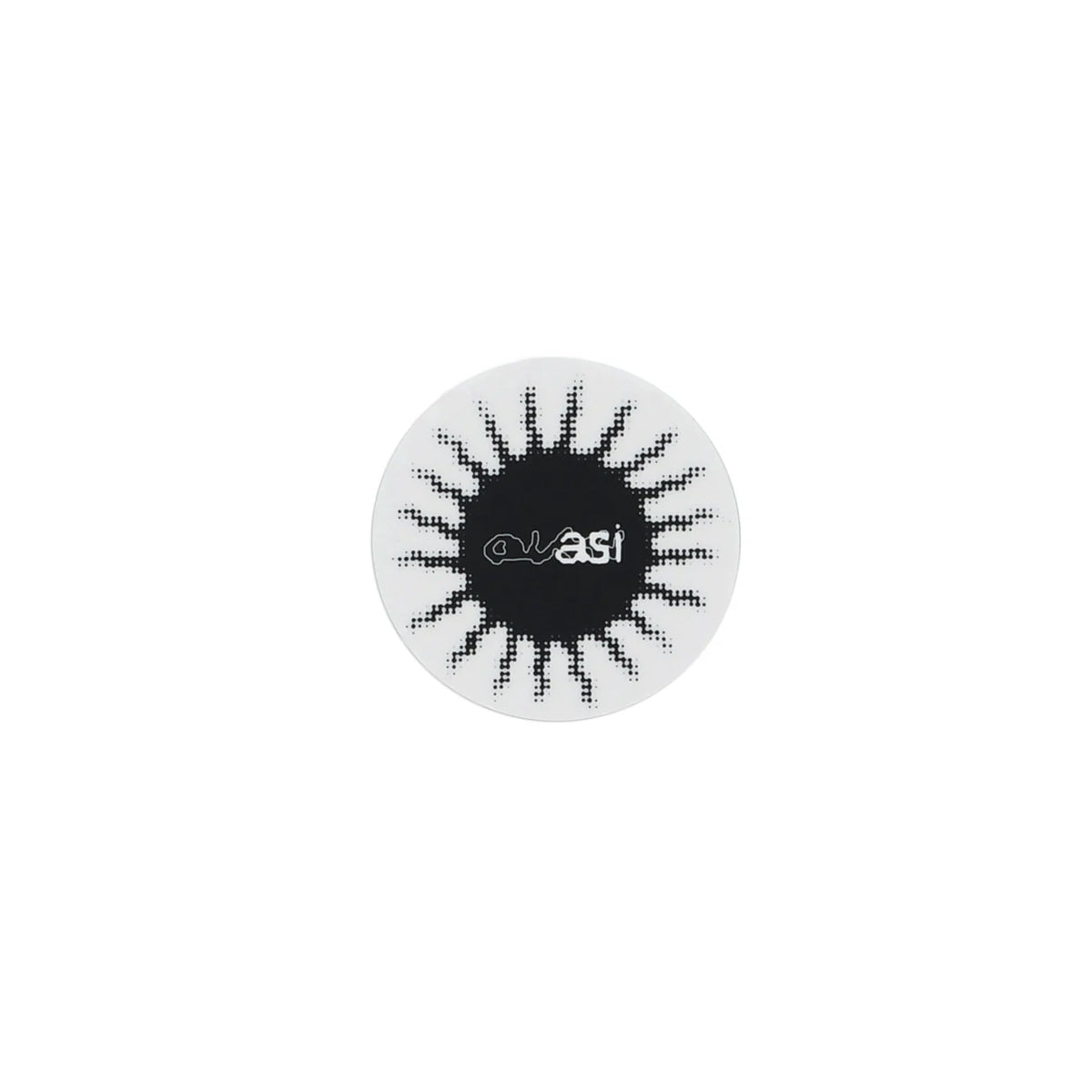 Quasi Skateboards Sticker Sun Black 3" x 3"