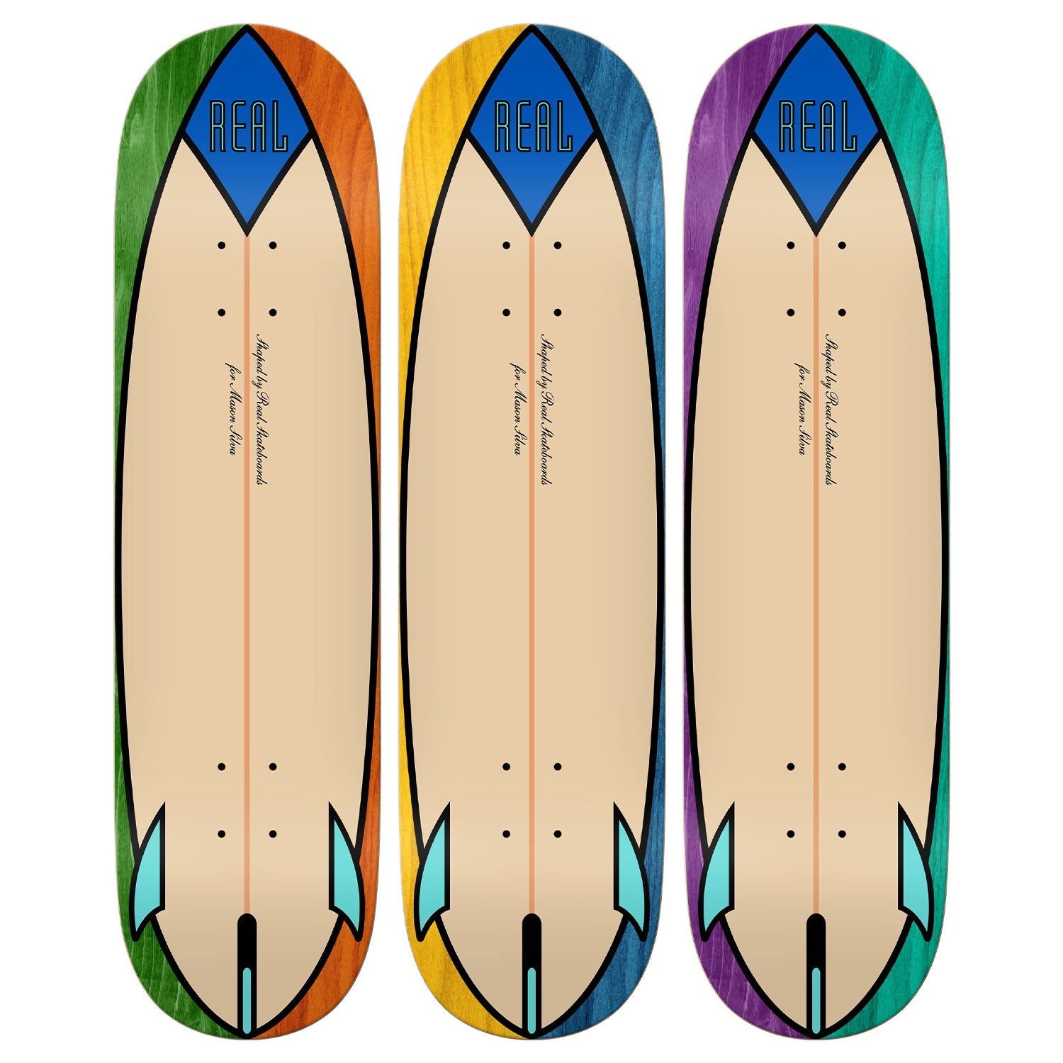 Real Skateboard Complete Mason Speed Egg Assorted 8.28" x 31.7"