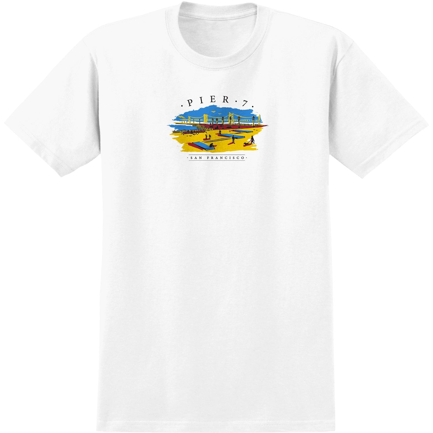 Real Skateboards Shirt Pier 7 White