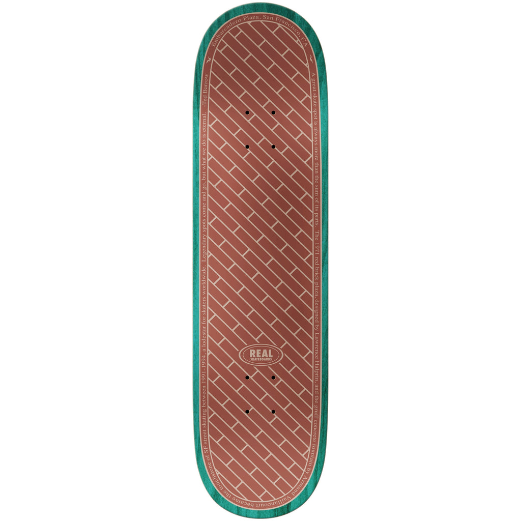 Real Skateboard Complete EMB White 8.5" x 31.85"