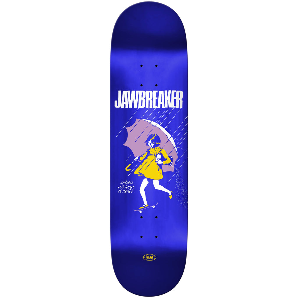 Real Skateboard Deck Jawbreaker Blue Foil 8.38" x 32.25"