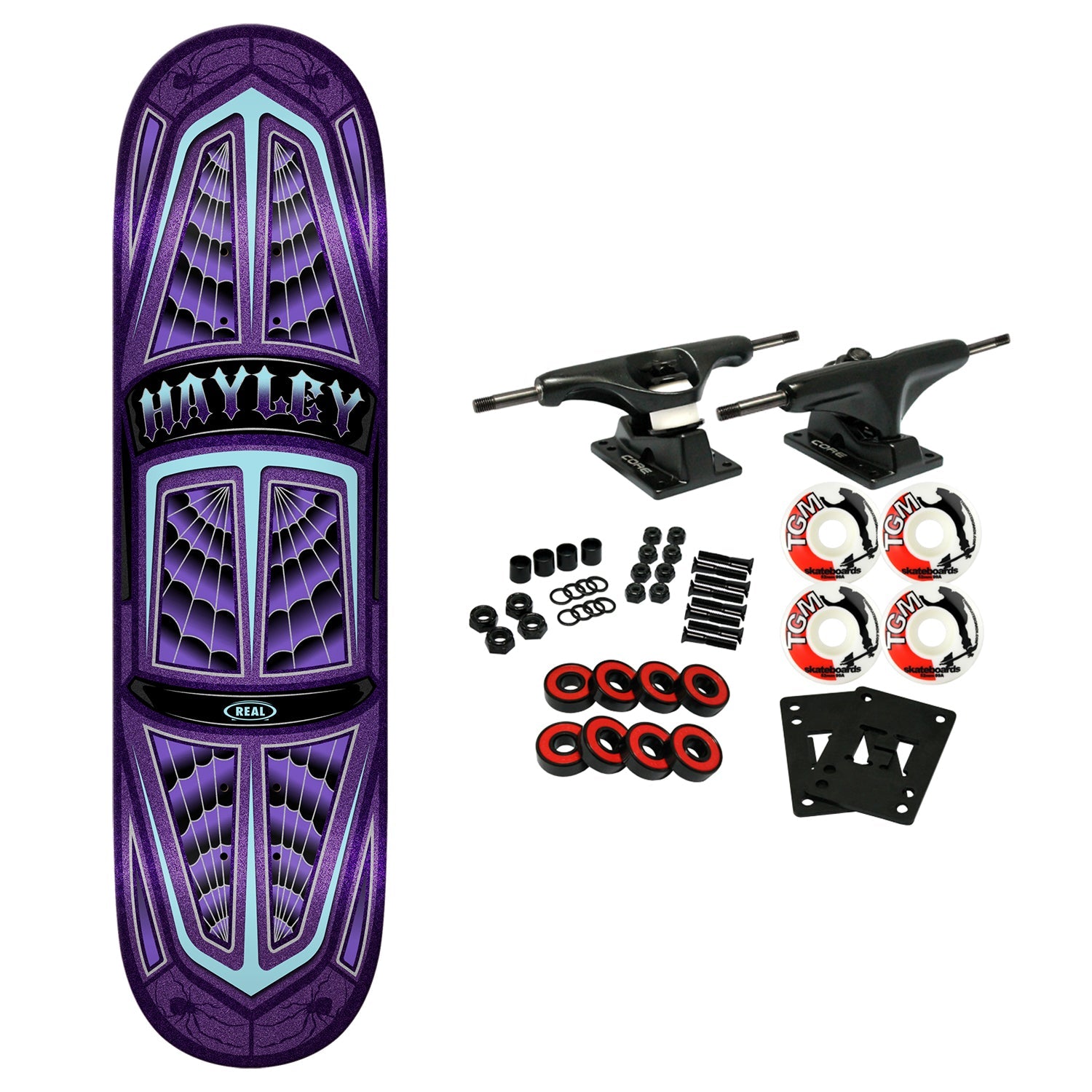 Real Skateboard Complete Hayley Wilson Threadline True Fit 8.38" x 31.75"