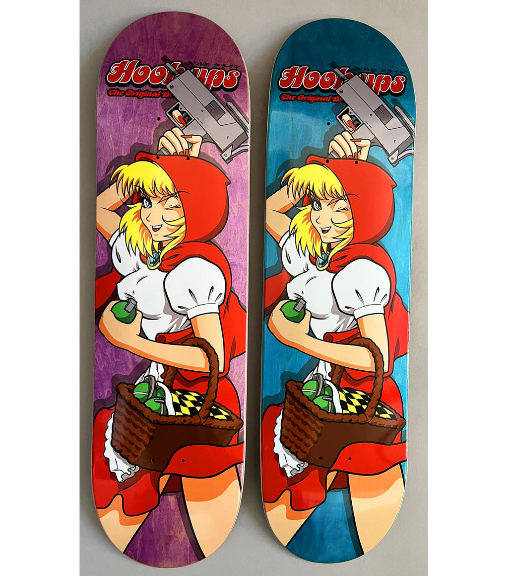 Hook Ups Skateboard Complete Red Riding Hood 8.5" x 32.25" Assorted Colors