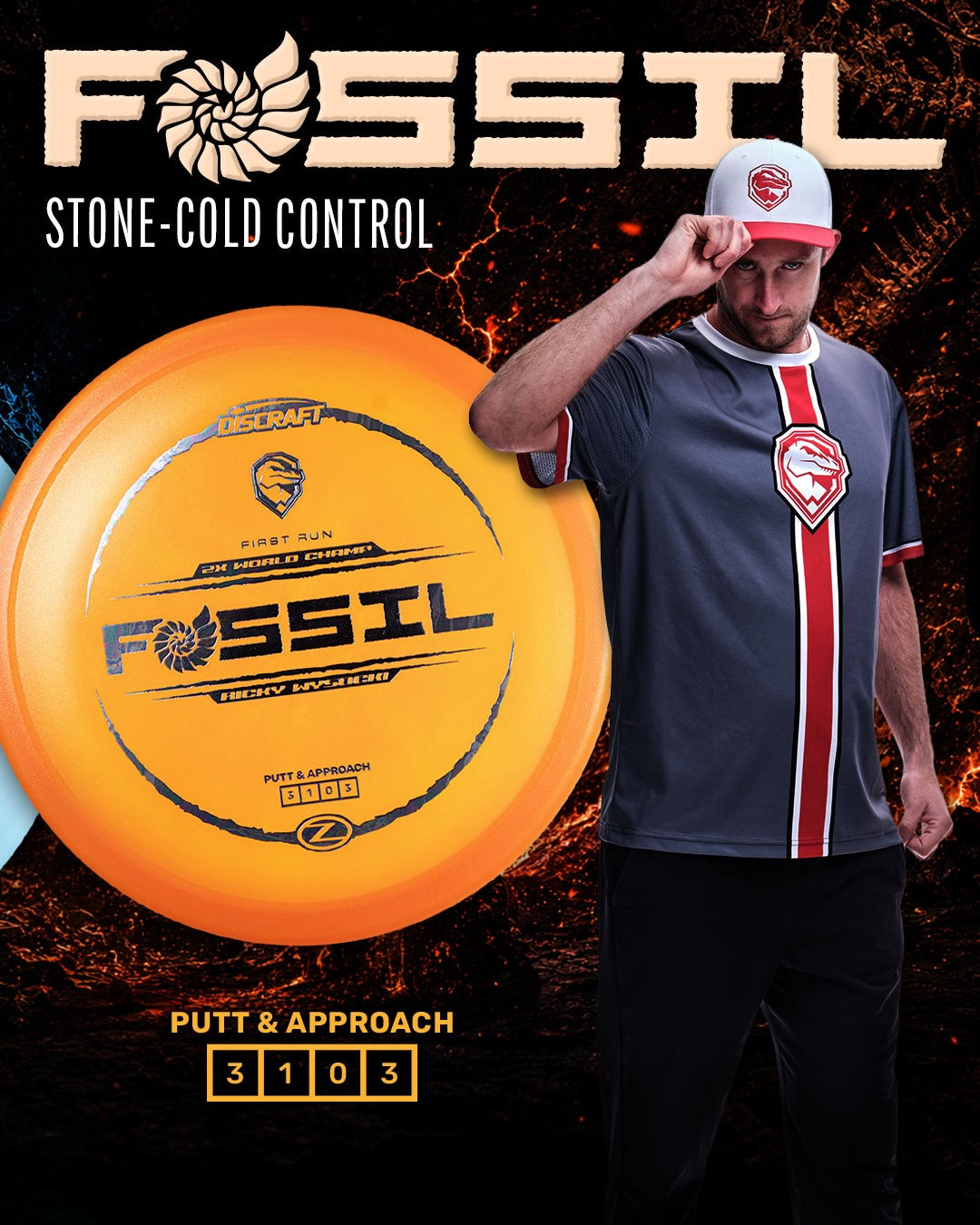Discraft Disc Golf Ricky Wysocki First Run Z ColorShift Fossil Putter 3/1/0/3