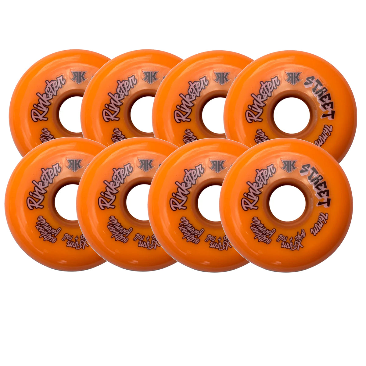 Rink Rat Roller Hockey Wheels Rinkster Street Outdoor X-Firm 8-Pack